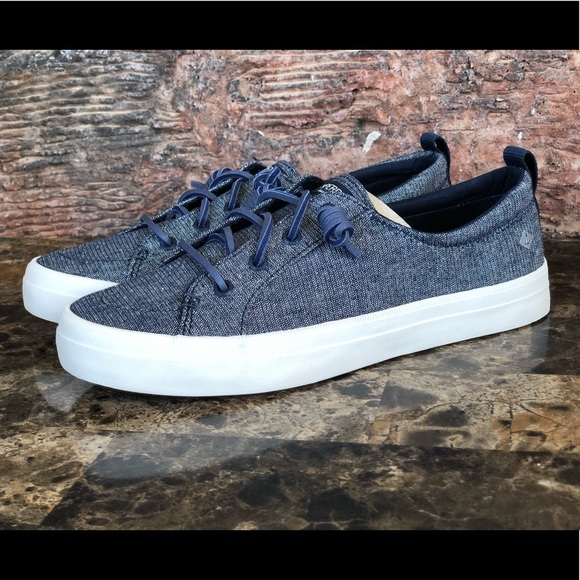 NEW Sperry Crest Vibe Sparkle Linen Sneakers - Picture 8 of 10